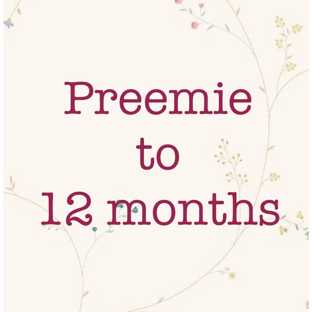 Preemie to 12 Months Baby Clothing